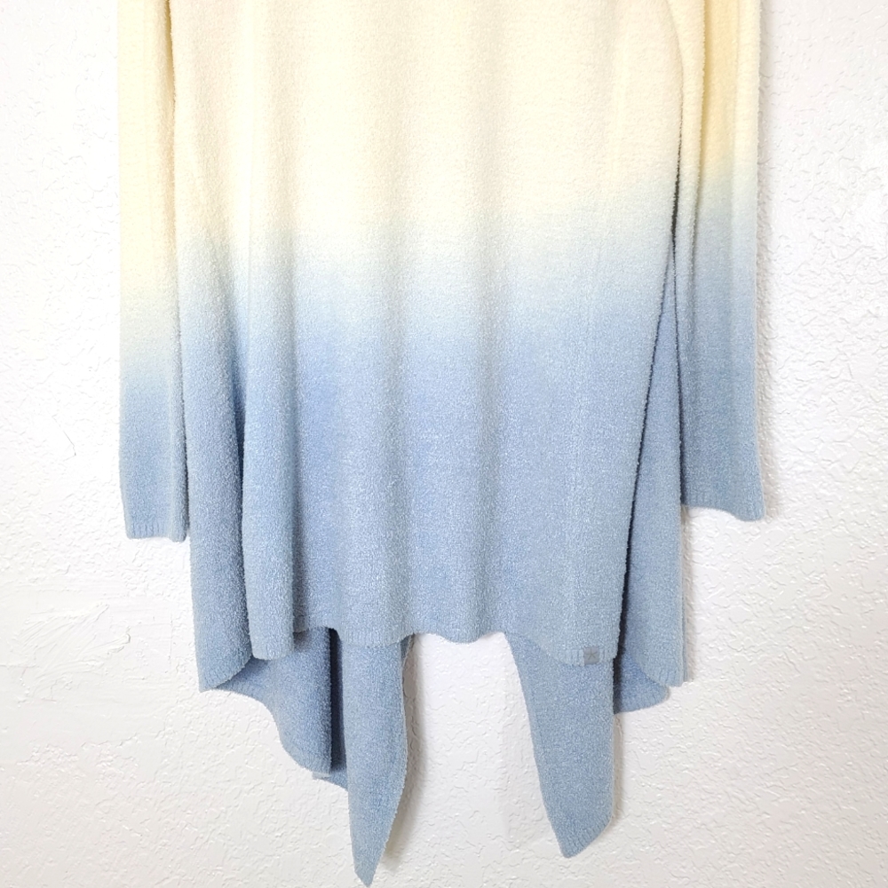 BAREFOOT DREAMS CozyChic Lite Ombre Calypso Wrap in Pearl / Chambray - Picture 6 of 9